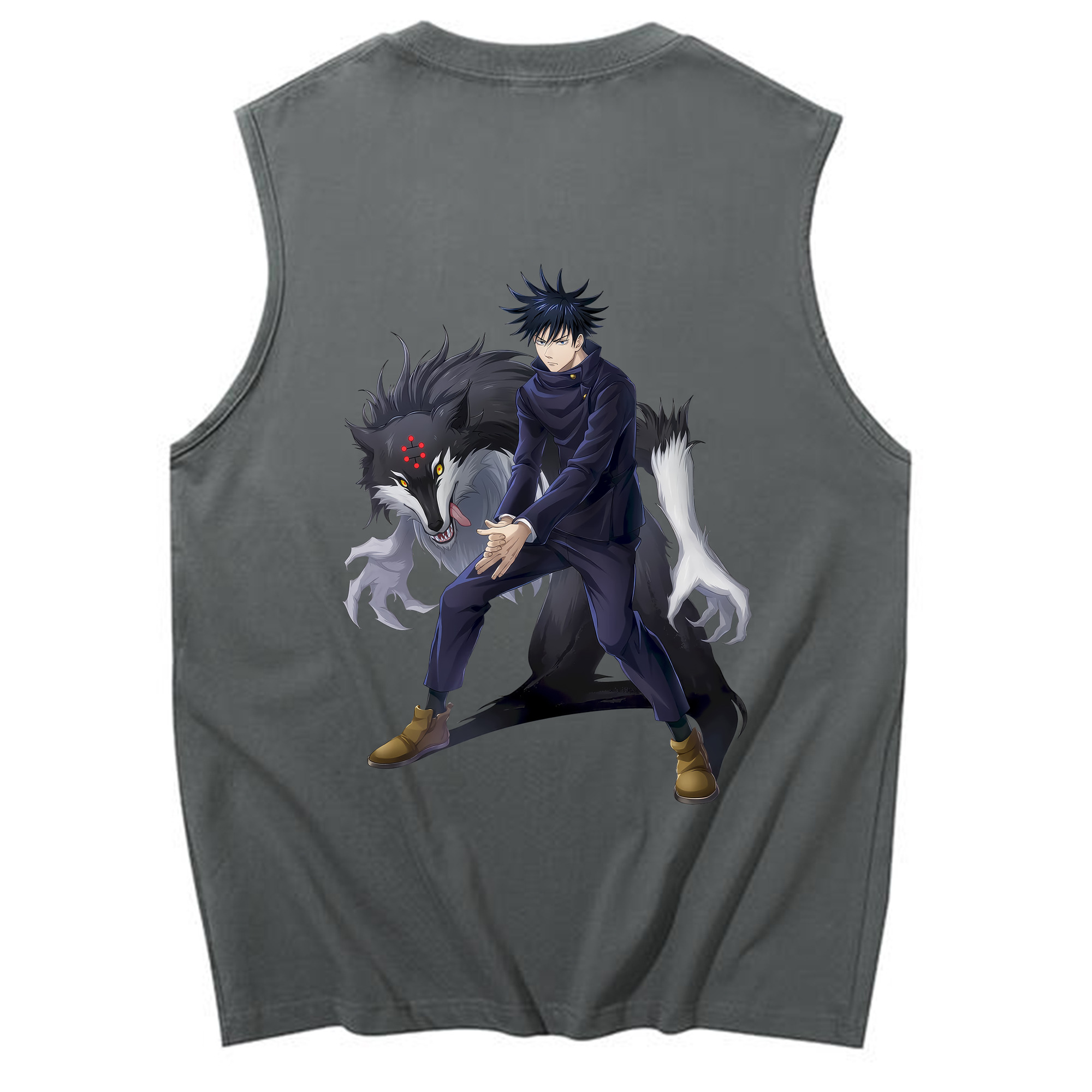 （画像用） 呪術廻戦 Jujutsu Kaisen コットン100％タンクトップ（背面プリント）